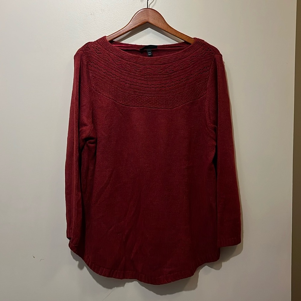 LANE BRYANT raspberry red sweater size 14/16